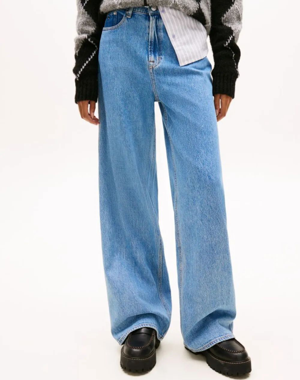 TOMMY JEANS CLAIRE HR WD AI4116 DW0DW19558-1AB32 DenimLightBlue