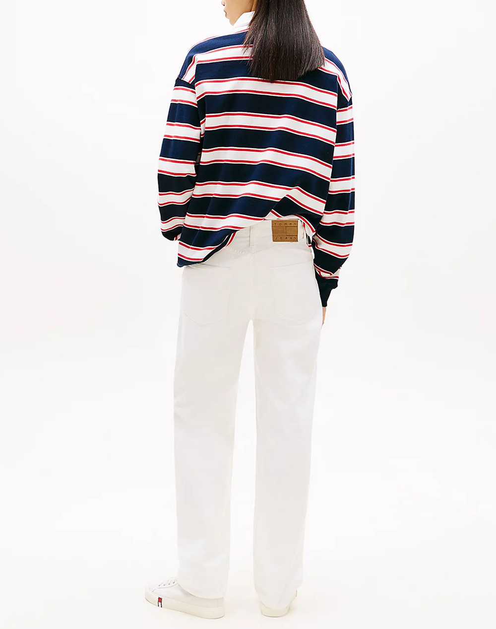 TOMMY JEANS TOMMY JEANS LAYLA HR SLIM STR CBF FLG BJ6099 DW0DW22773-1D032 White - 2