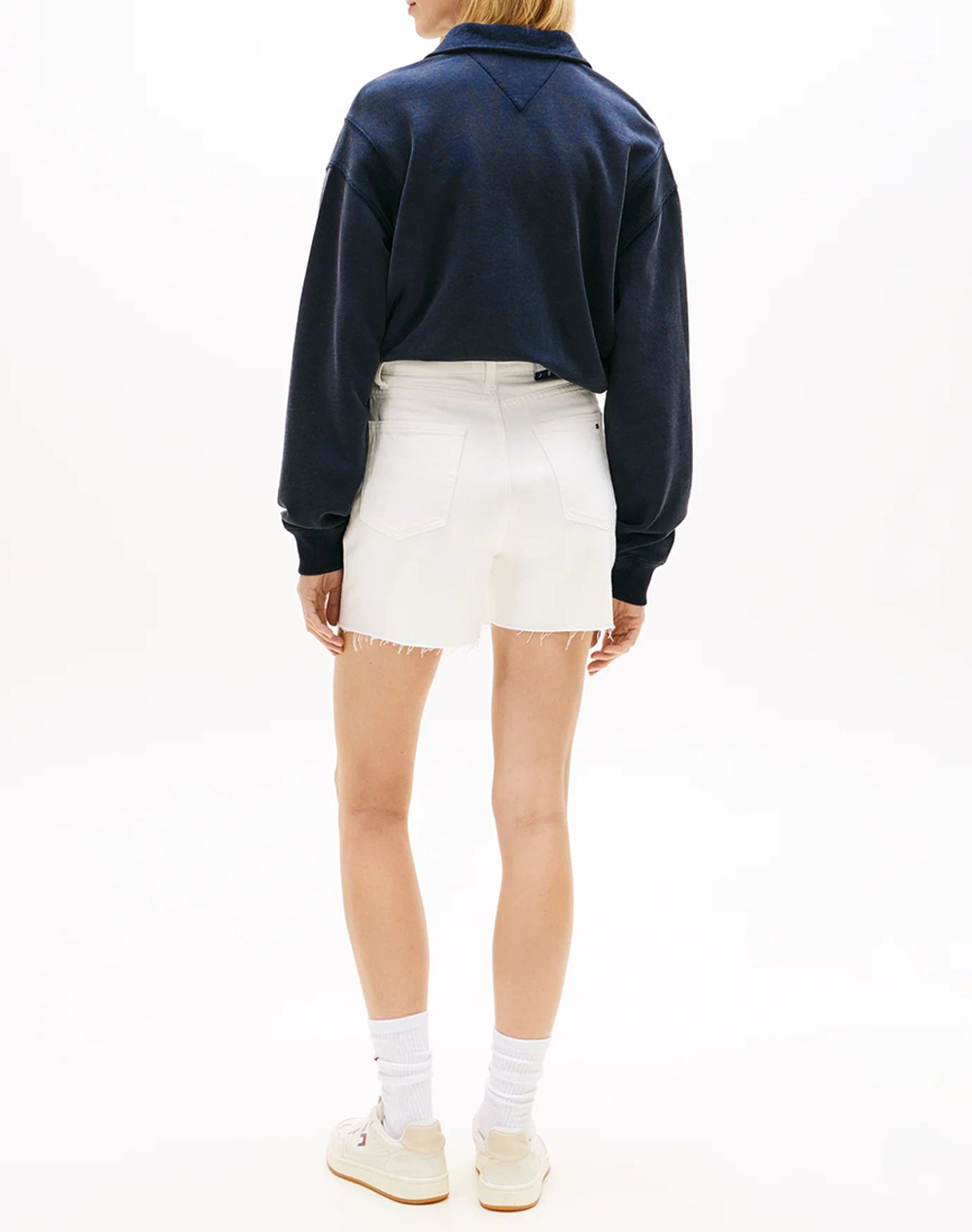 TOMMY JEANS TOMMY JEANS MOM SHORT BJ4199 DW0DW22695-1D0NI White - 2