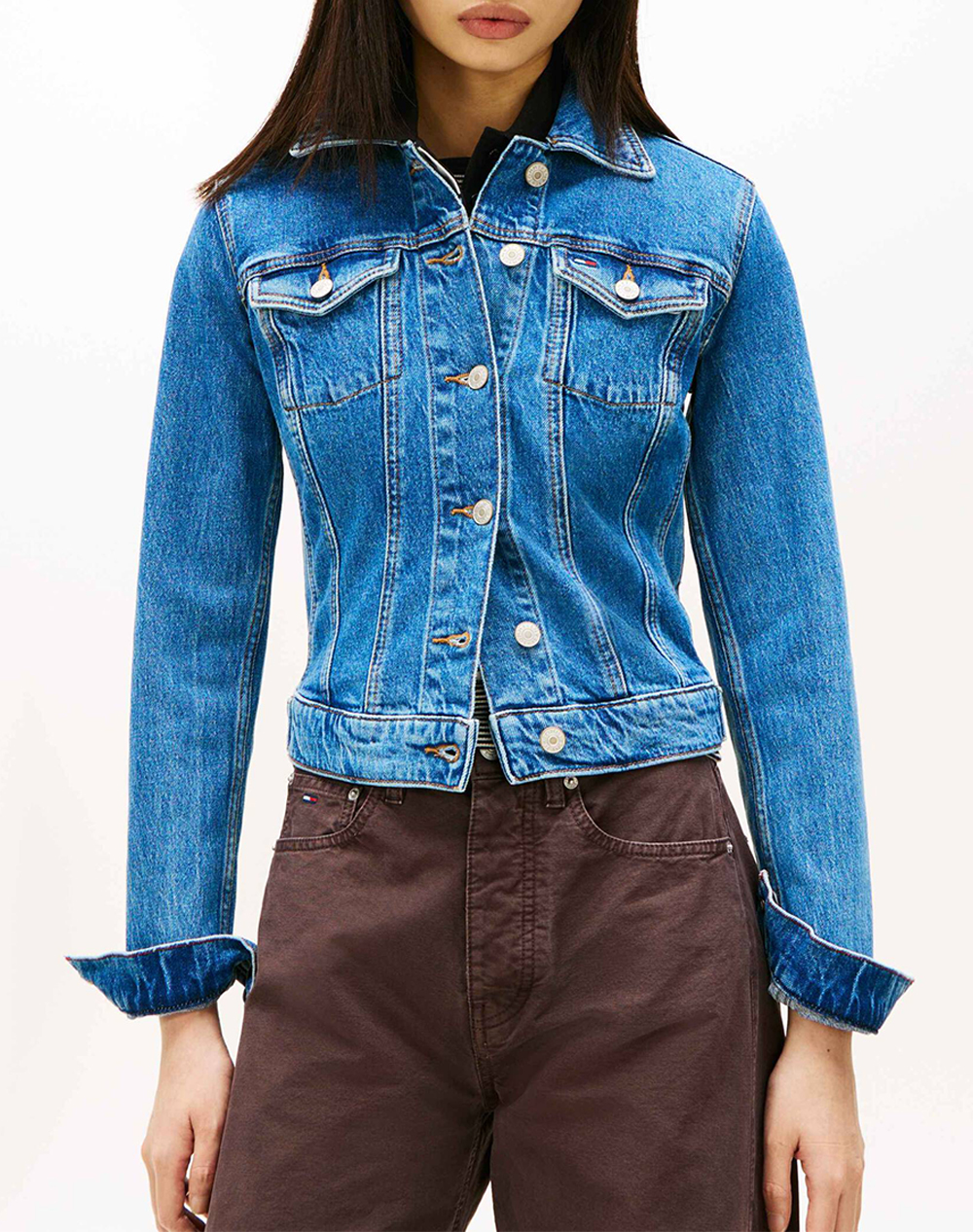 TOMMY JEANS VIVIANNE SKN JACKET CI8132 EXT DW0DW22489-1A5 DenimBlue