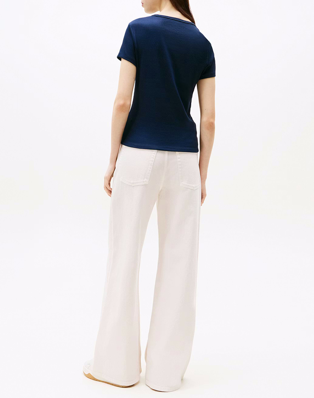 TOMMY JEANS TOMMY JEANS TJW SLIM ESSENTIAL RIB SS EXT DW0DW17383-C1G NavyBlue - 2