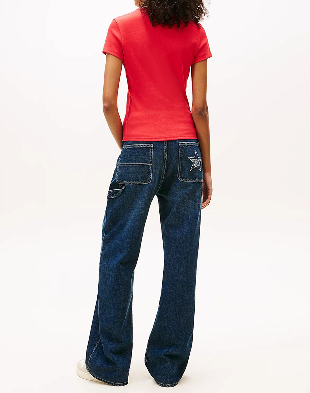TOMMY JEANS TOMMY JEANS TJW SLIM ESSENTIAL RIB SS EXT DW0DW17383-XK3 Red - 2