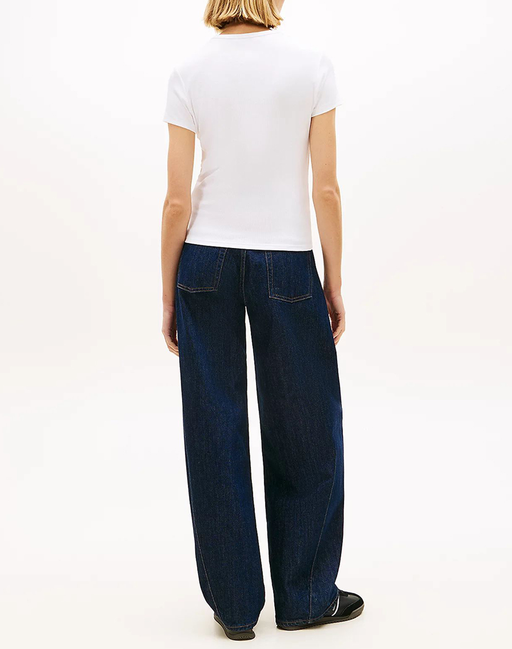 TOMMY JEANS TOMMY JEANS TJW SLIM ESSENTIAL RIB SS EXT DW0DW17383-YBR White - 2
