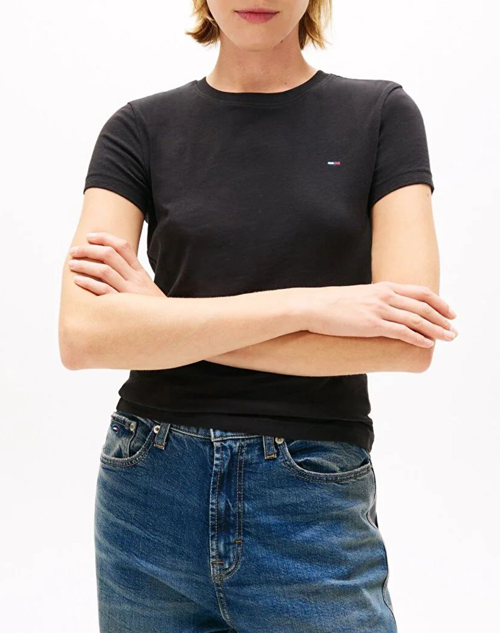 TOMMY JEANS TJW C-NECK TEE DW0DW20459-BDS Black