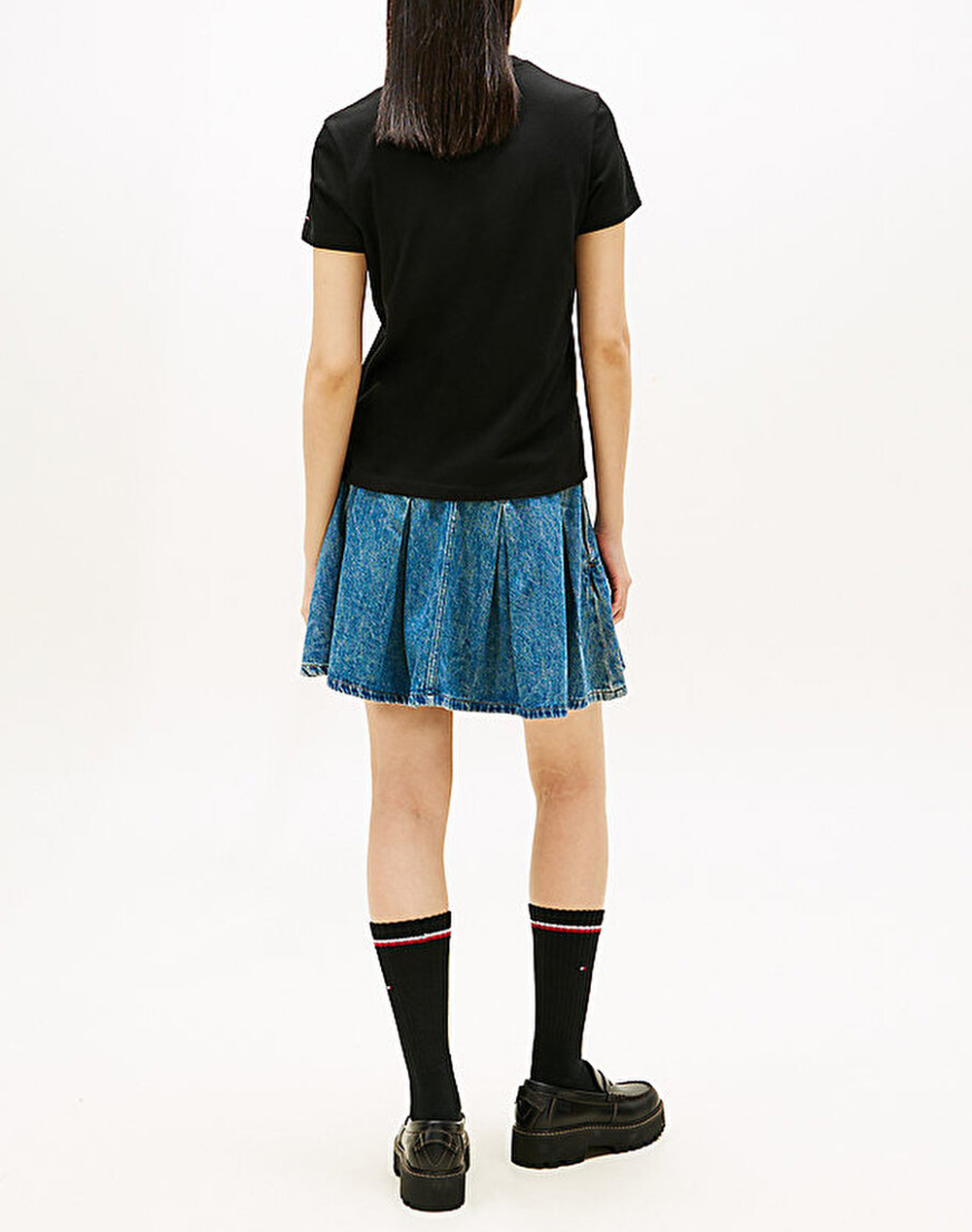 TOMMY JEANS TOMMY JEANS TJW REG ESSENTIAL LOGO 2 TEE EXT DW0DW21842-BDS Black - 2