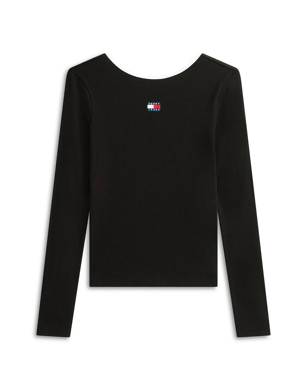 TOMMY JEANS TOMMY JEANS TJW SLIM BADGE LS RIB TEE EXT DW0DW21839-BDS Black - 3