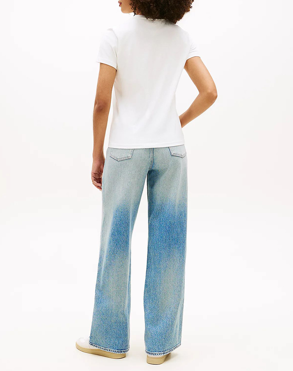 TOMMY JEANS TOMMY JEANS TJW REG TJ FLAG SS TEE DW0DW22562-YBL OffWhite - 2