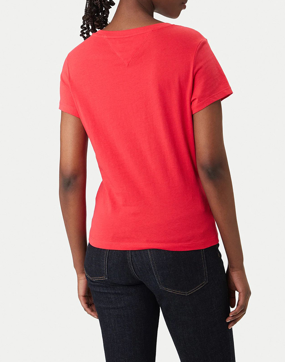 TOMMY JEANS TJW V-NECK TEE DW0DW20458-XK3 Red