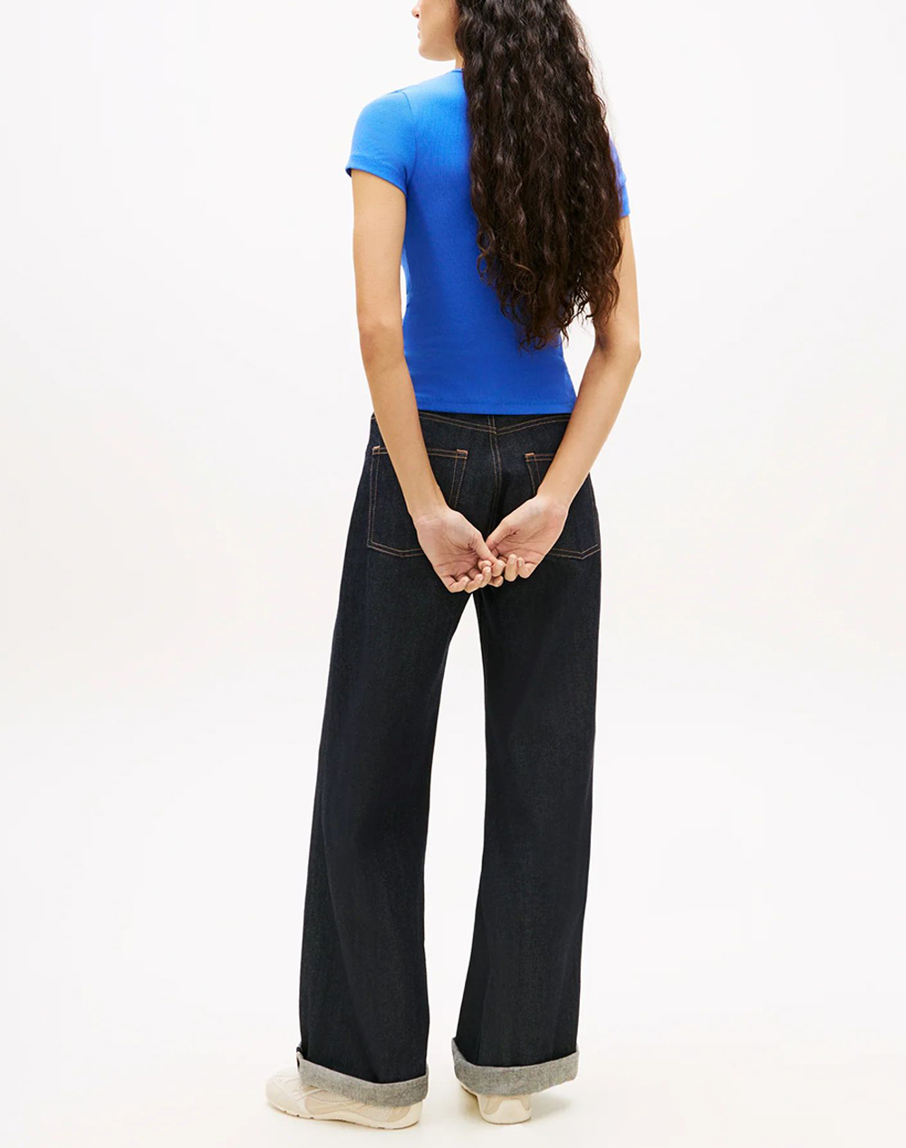 TOMMY JEANS TOMMY JEANS TJW SLIM BADGE RIB TEE DW0DW17881-C6H Blue - 2