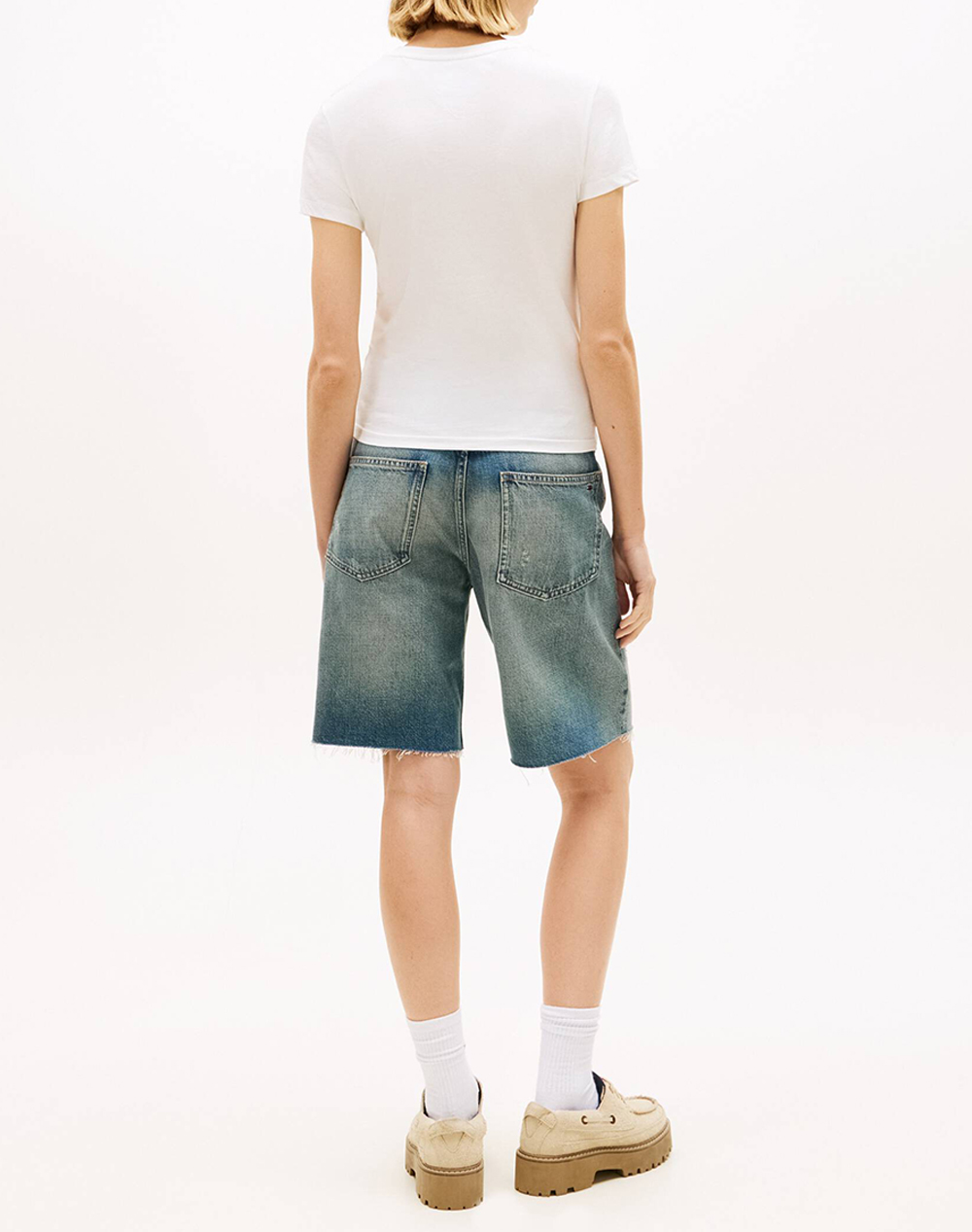 TOMMY JEANS TOMMY JEANS TJW SLIM LINEAR TEE EXT DW0DW18398-YBL OffWhite - 2