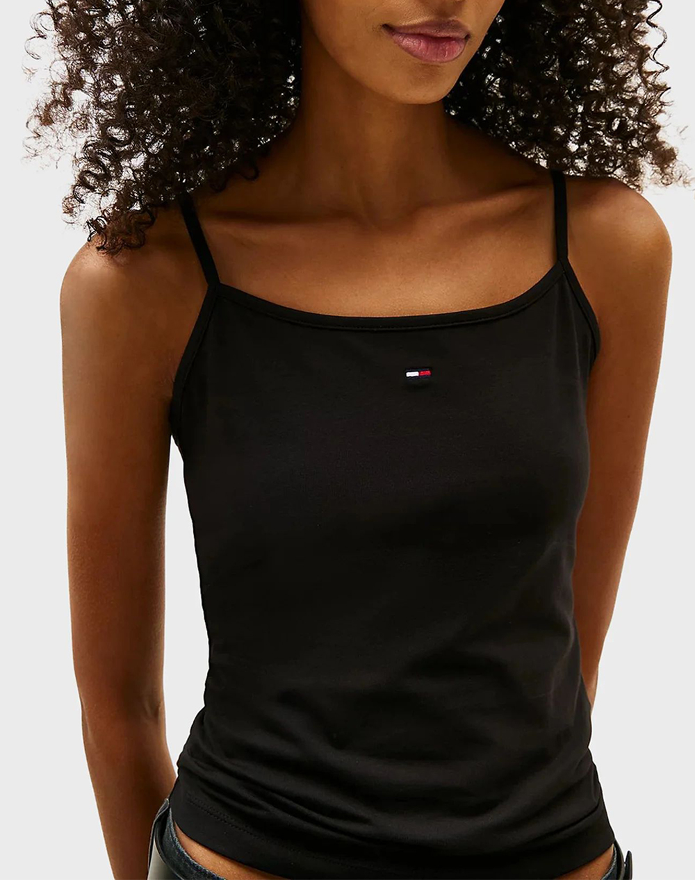 Tommy Jeans Tjw Essential Strap Top Ext Dw0Dw20675-Bds Black Γυναικεία ρούχα μπλούζες Τοπ Κορμακια Politikos Shop Πολιτικός