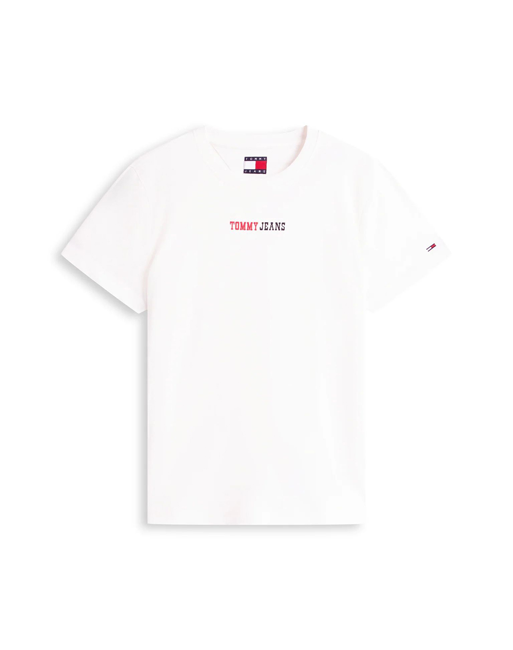 TOMMY JEANS TJW REG ESSENTIAL LOGO 2 TEE EXT DW0DW22277-YBL Ecru