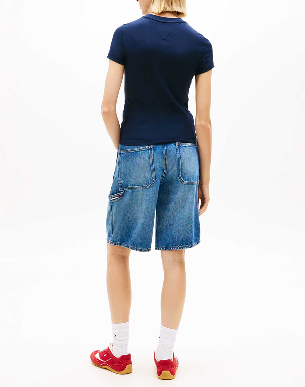 TOMMY JEANS TOMMY JEANS TJW SLIM WAVY FLAG TEE EXT DW0DW22781-C1G DarkBlue - 2