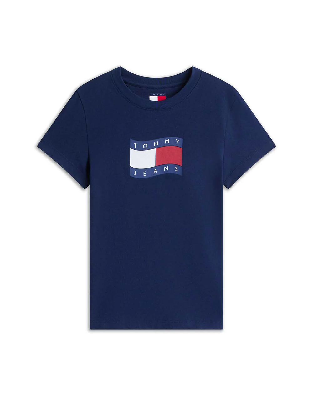 TOMMY JEANS TOMMY JEANS TJW SLIM WAVY FLAG TEE EXT DW0DW22781-C1G DarkBlue - 3