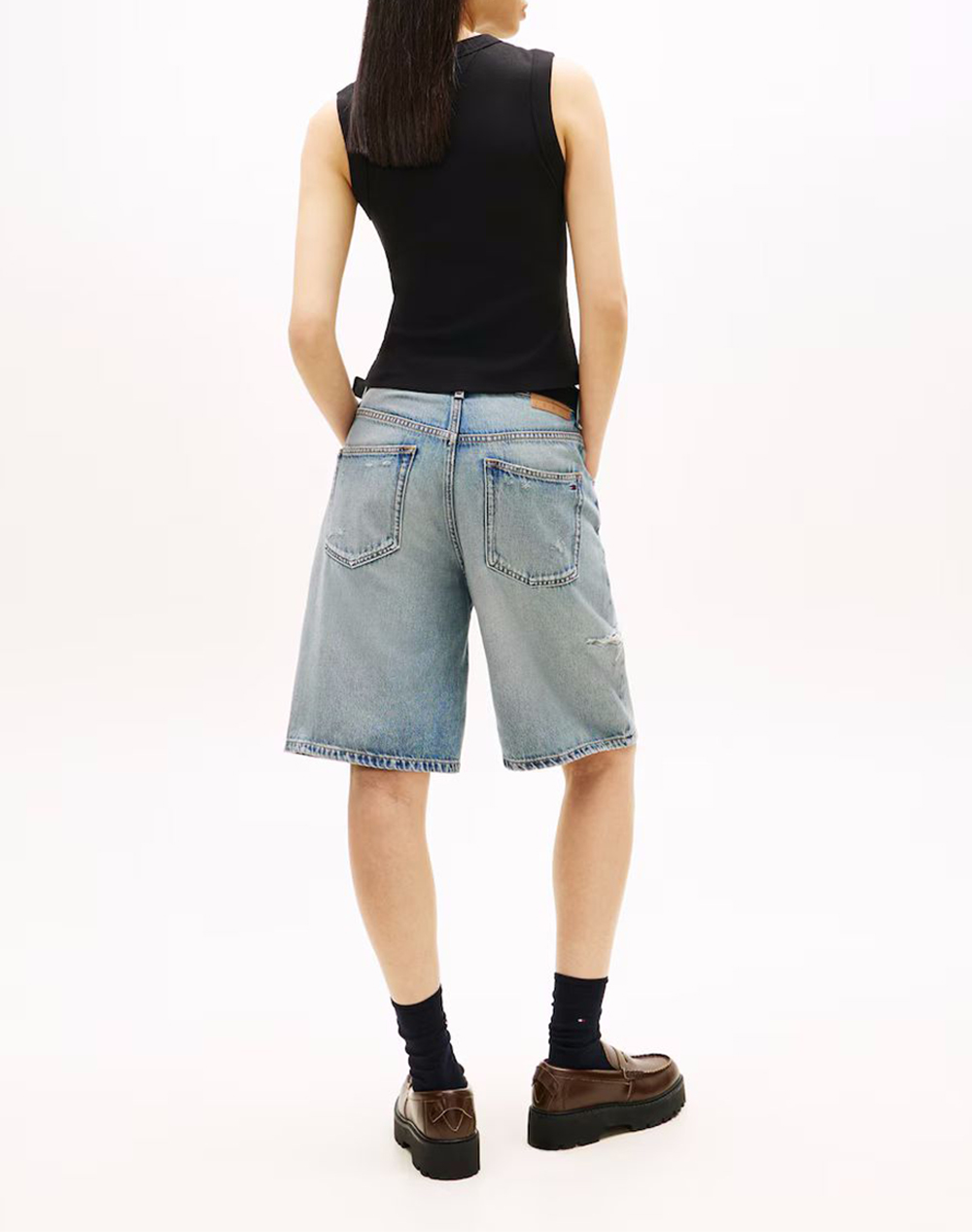 TOMMY JEANS TOMMY JEANS TJW SLIM ESS LOGO 2 RIB TANK DW0DW22577-BDS Black - 2