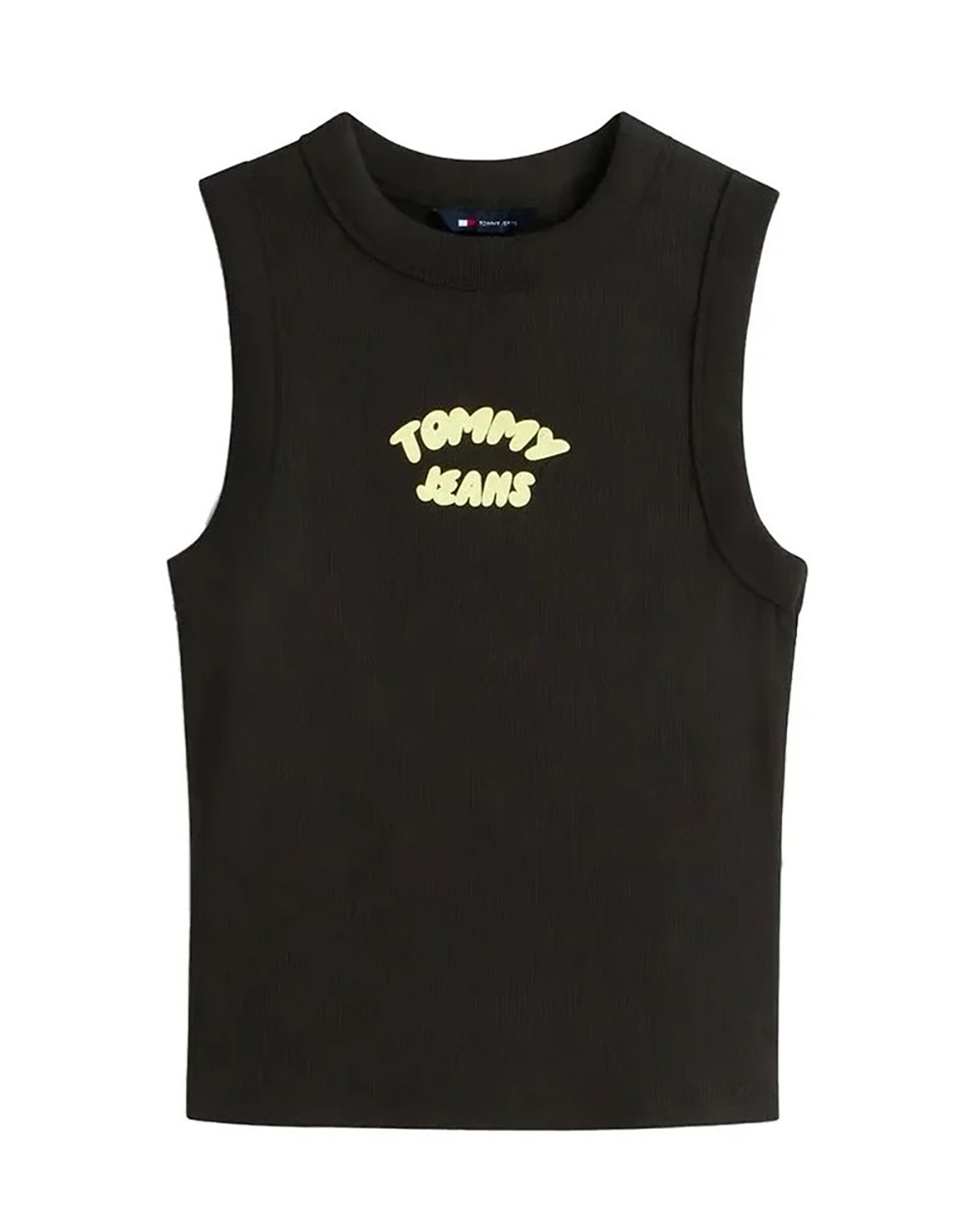 TOMMY JEANS TJW SLIM SH TJ BUBBLE TANK DW0DW22280-BDS Black