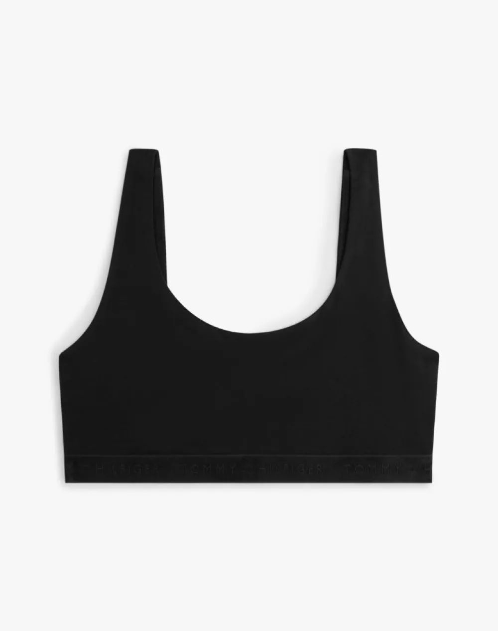TOMMY HILFIGER UNLINED BRALETTE (EXT. SIZES) UW0UW06256-BDS Black