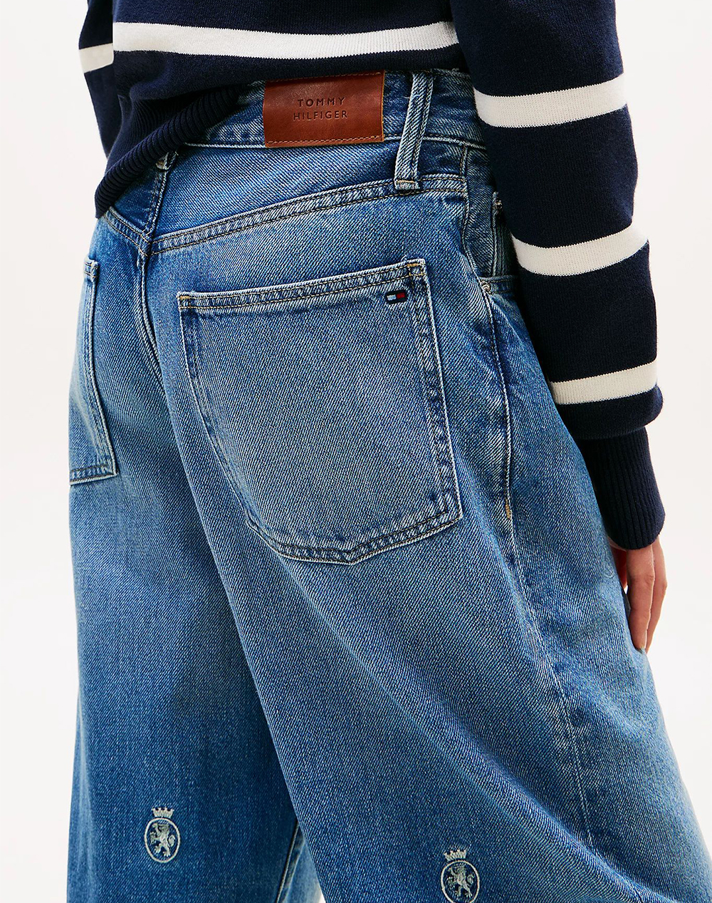 Tommy Hilfiger Dnm Finn Aoe Crest Barrel Rw Ww0Ww49563-1A732 Denimblue Γυναικεία ρούχα παντελόνια Jean 5P Cargo Politikos Shop Πολιτικός