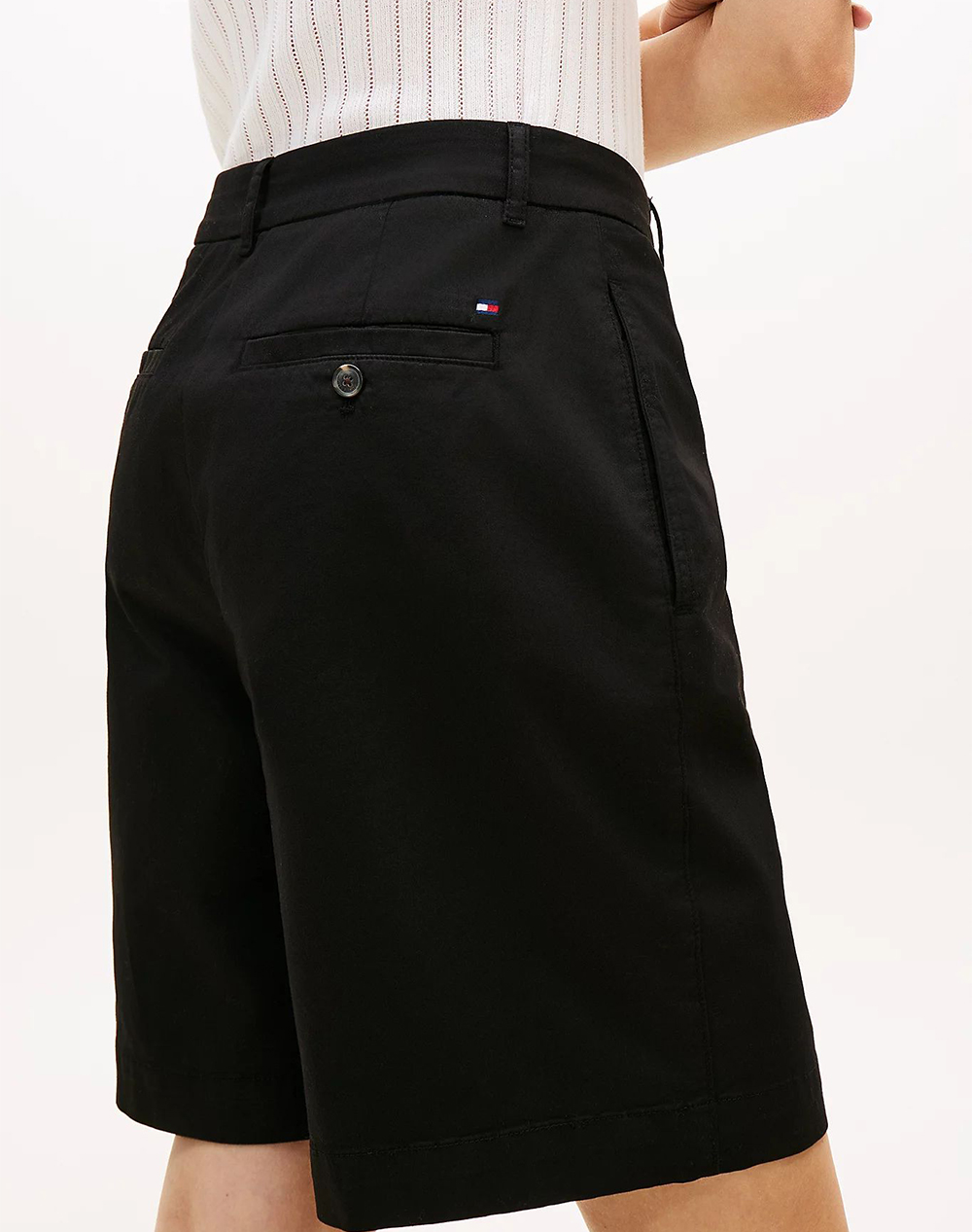 TOMMY HILFIGER CO GMD BLEND CHINO SHORT WW0WW49648-BDS Black φωτογραφία