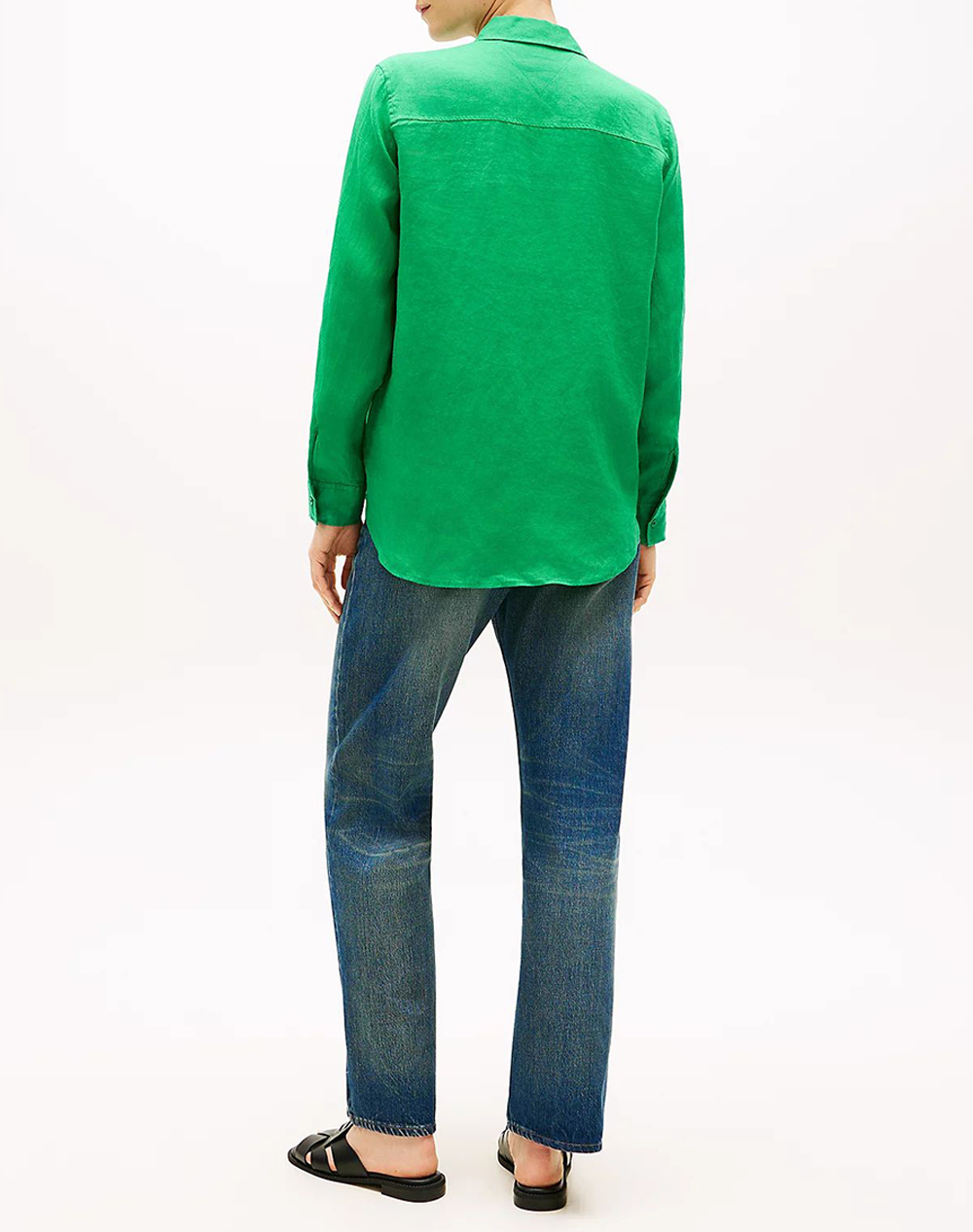 TOMMY HILFIGER TOMMY HILFIGER ESS LINEN RELAXED SHIRT WW0WW44679-MS3 Green - 2