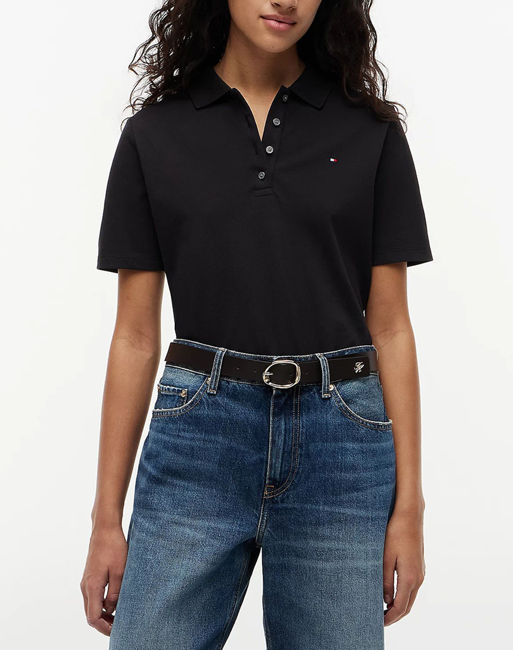 TOMMY HILFIGER TOMMY HILFIGER 1985 REG PIQUE POLO SS WW0WW43224-BDS Black