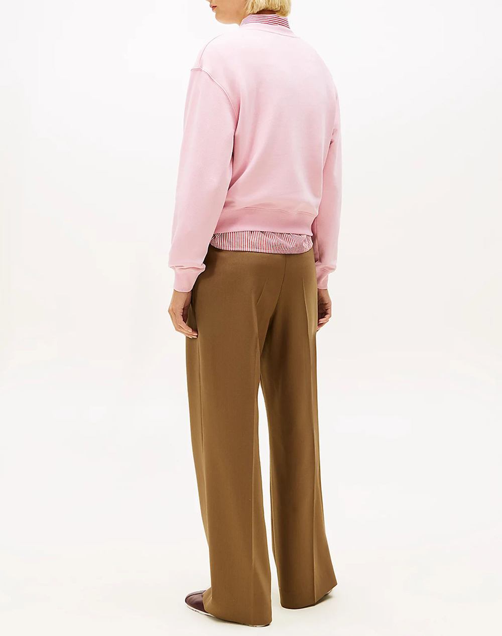 TOMMY HILFIGER TOMMY HILFIGER TH SCRIPT REG TERRY SWTSHRT WW0WW49418-TPG LightPink - 2