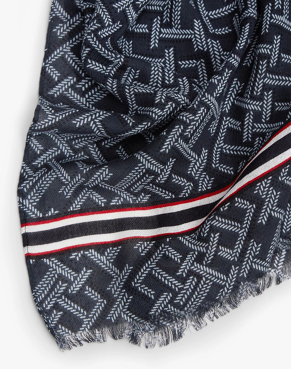 TOMMY HILFIGER TH MONOGRAM CORP SCARF AW0AW18605-DW6 DarkBlue φωτογραφία