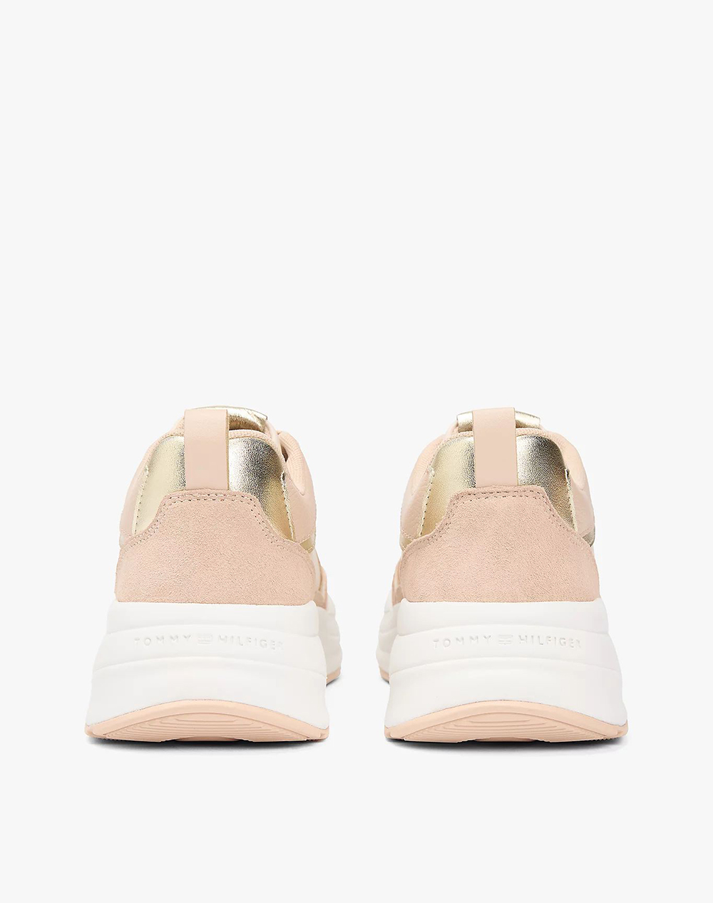 Tommy Hilfiger Th Chunky Runner Metallic Fw0Fw09204-0Hv Gold Γυναικεία παπούτσια Sneakers Politikos Shop Πολιτικός