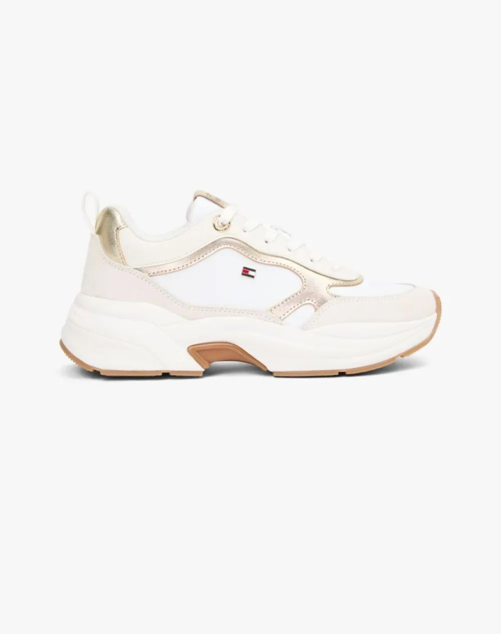 TOMMY HILFIGER TH CHUNKY RUNNER METALLIC FW0FW09204-0HU OffWhite