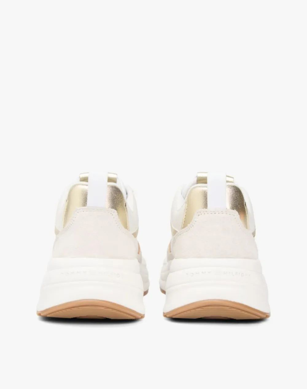 Tommy Hilfiger Th Chunky Runner Metallic Fw0Fw09204-0Hu Offwhite Γυναικεία παπούτσια Sneakers Politikos Shop Πολιτικός