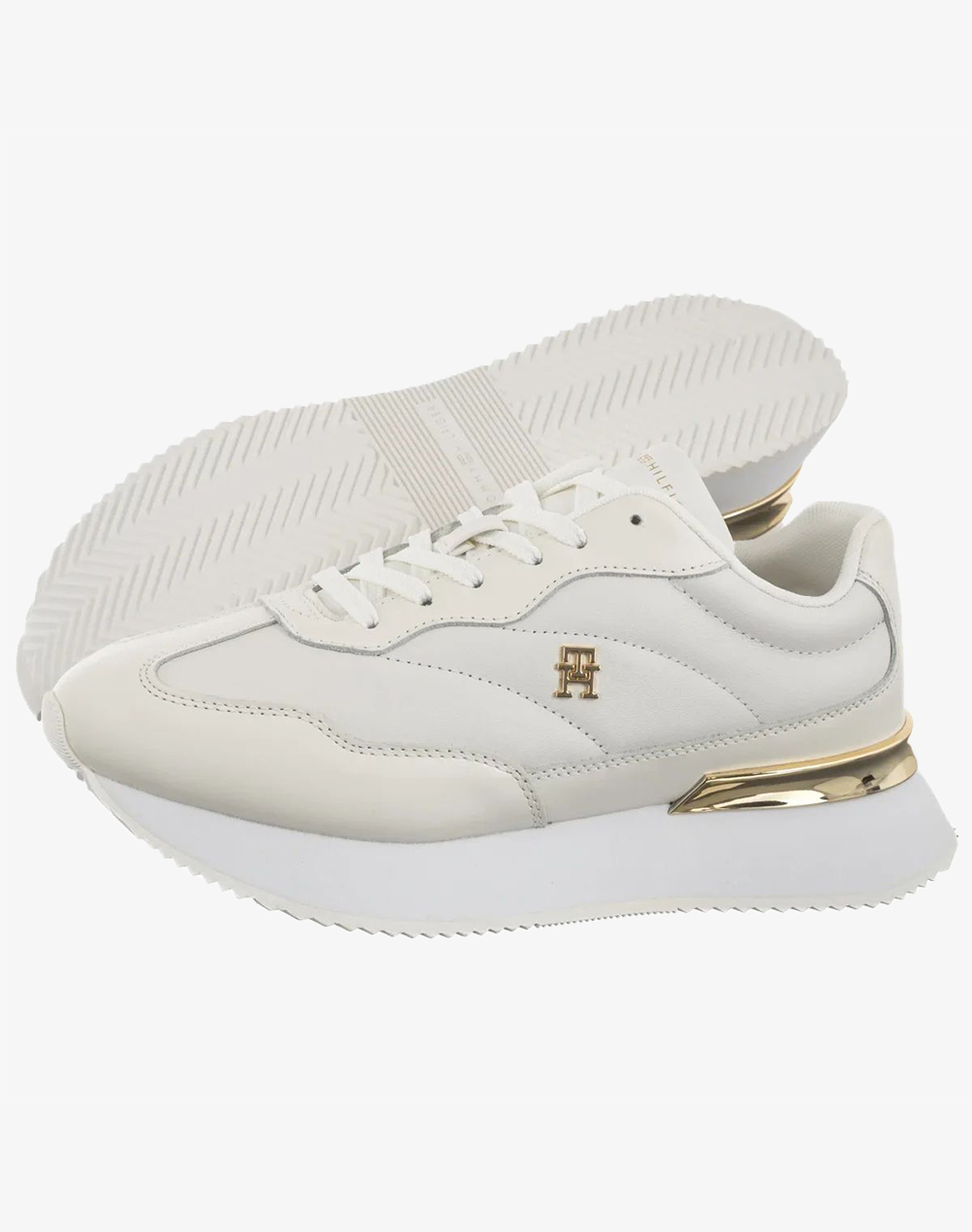 TOMMY HILFIGER CHIC FASHION RUNNER FW0FW09033-0LE Ecru