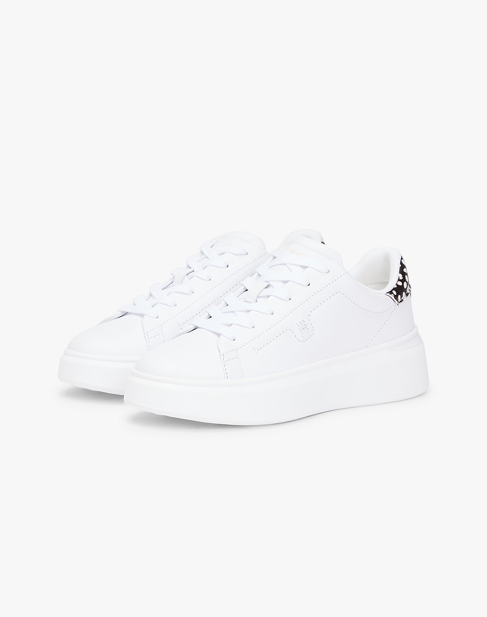 TOMMY HILFIGER TOMMY HILFIGER ANIMAL PRINT PLATFORM SNEAKER FW0FW09023-02R White - 2