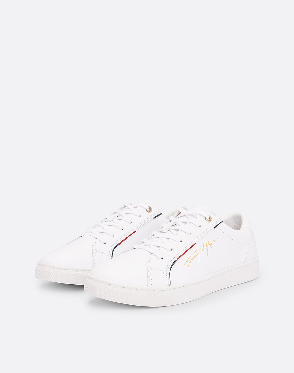 TOMMY HILFIGER TOMMY HILFIGER SIGNATURE SNEAKER FW0FW06322-YBR White φωτογραφία