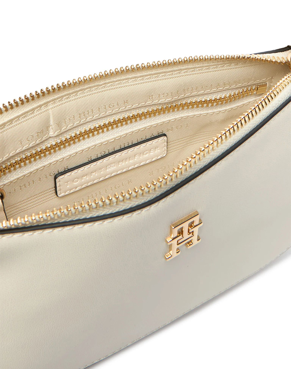 Tommy Hilfiger Th Glam Mini Chain Crossover Aw0Aw18142-Aeo Cream Γυναικεία αξεσουάρ τσάντες Politikos Shop Πολιτικός