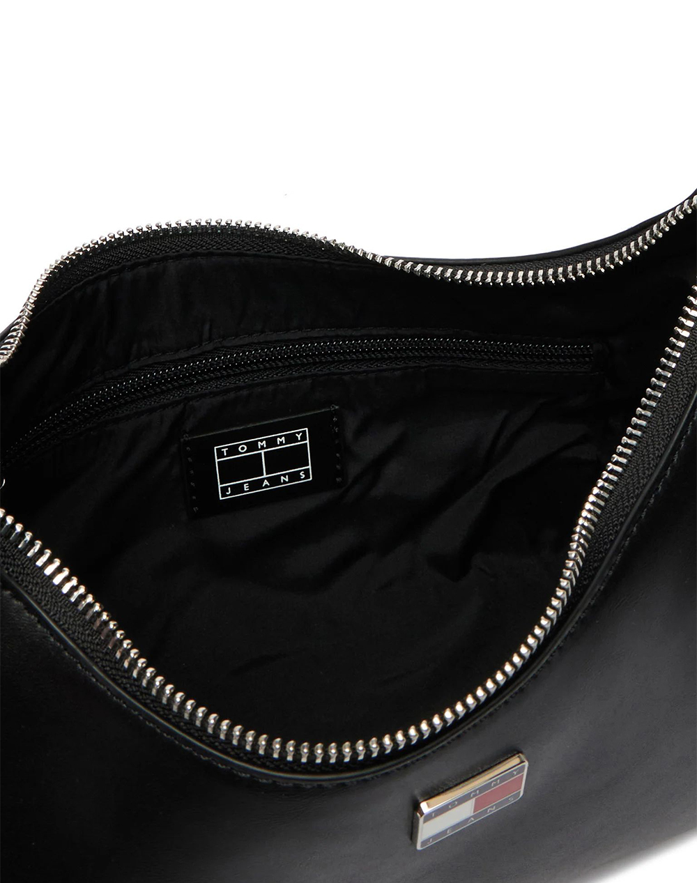 Tommy Hilfiger Tjw City Charm Shoulder Bag Aw0Aw18458-Bds Black Γυναικεία αξεσουάρ τσάντες Politikos Shop Πολιτικός