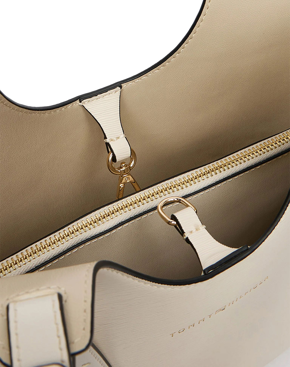 Tommy Hilfiger Th Modern Mini Tote Aw0Aw18617-Aeo Cream Γυναικεία αξεσουάρ τσάντες Politikos Shop Πολιτικός