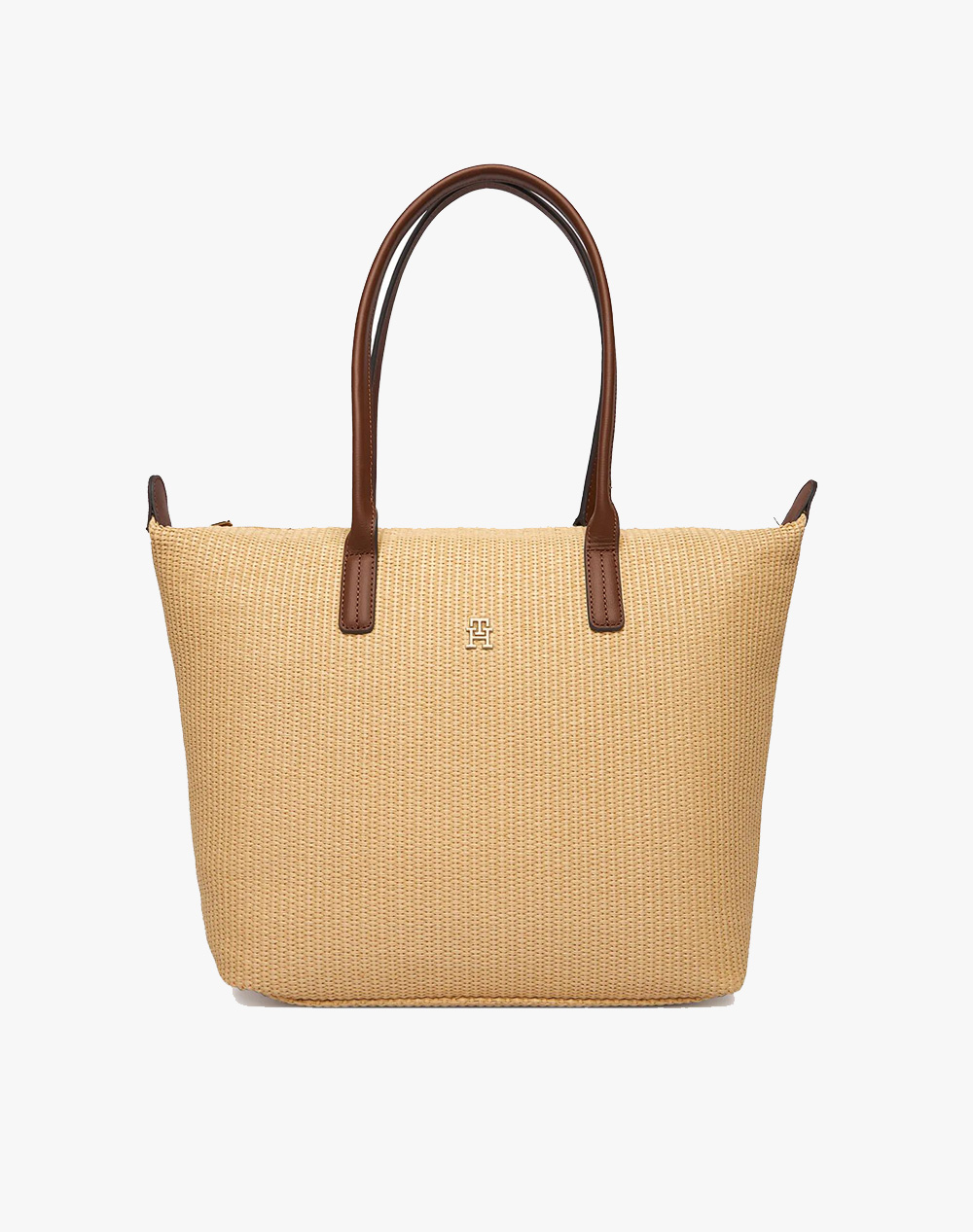 TOMMY HILFIGER POPETTE TOTE RAFFIA AW0AW18528-0F4 Biege