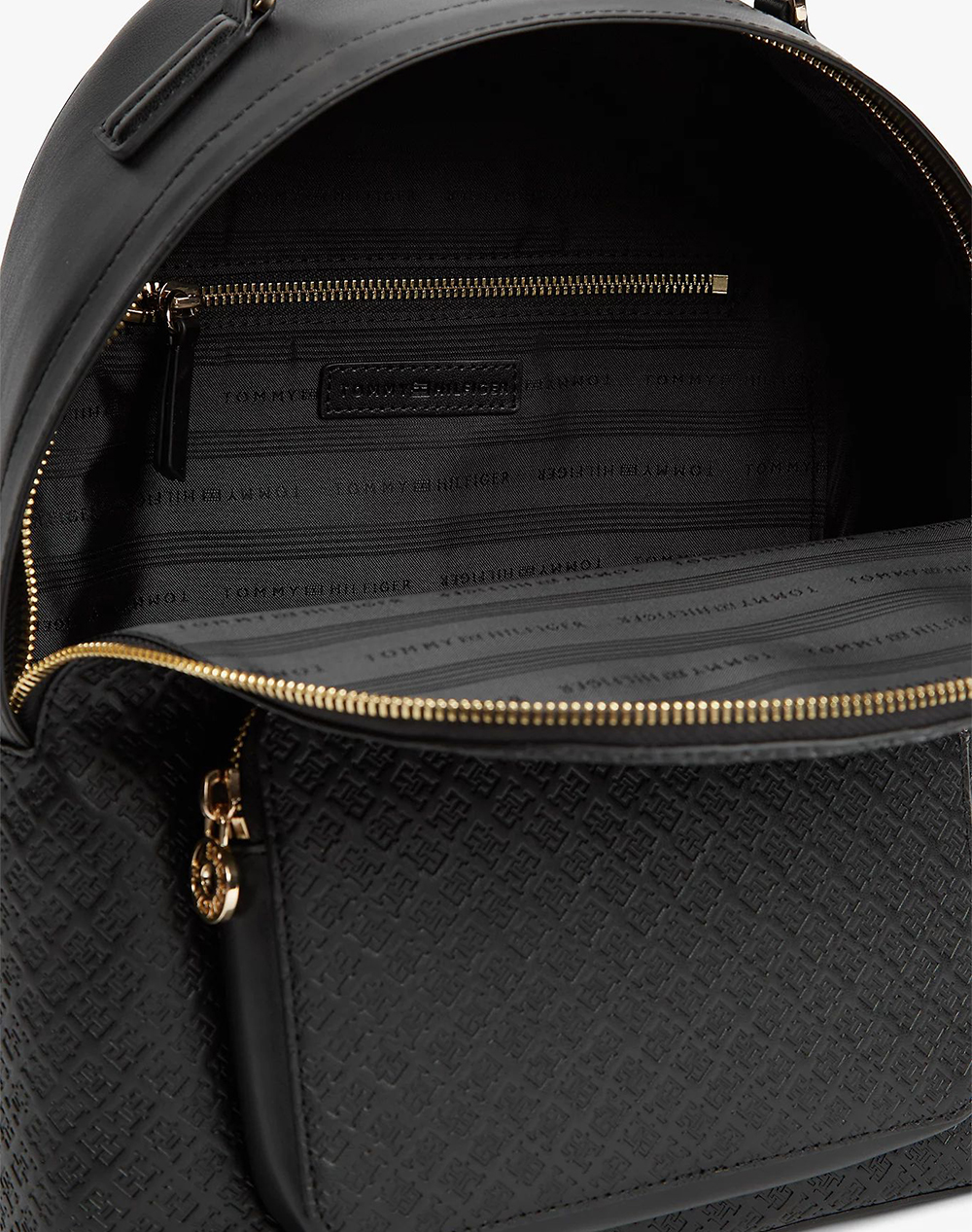 Tommy Hilfiger Th Daily Backpack Mono Aw0Aw18852-Bds Black Γυναικεία αξεσουάρ τσάντες Politikos Shop Πολιτικός