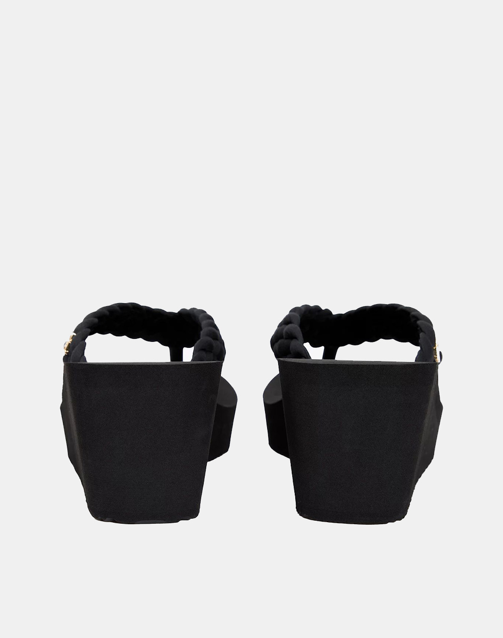 TOMMY HILFIGER TH WEDGE BRAIDED SUMMER SANDAL FW0FW09198-BDS Black φωτογραφία
