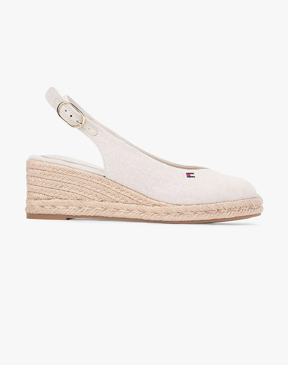 TOMMY HILFIGER MID WEDGE ESPAD SLINGBACK FW0FW09228-ACI Biege