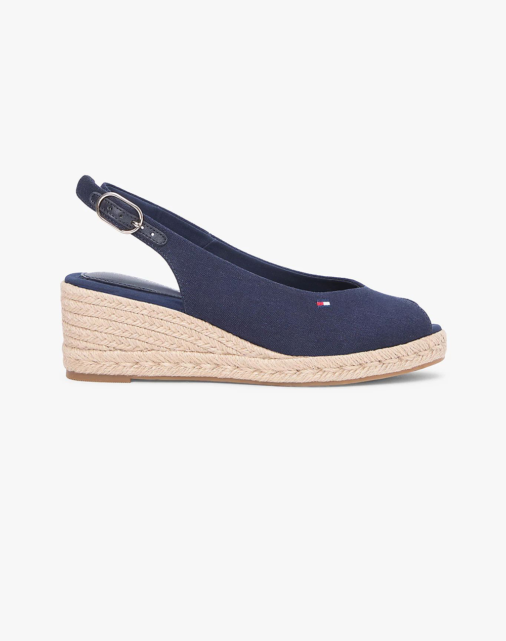 TOMMY HILFIGER MID WEDGE ESPAD SLINGBACK FW0FW09228-DW6 DarkBlue