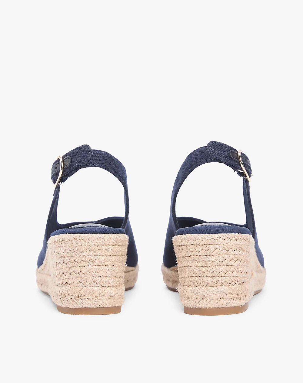 TOMMY HILFIGER MID WEDGE ESPAD SLINGBACK FW0FW09228-DW6 DarkBlue φωτογραφία