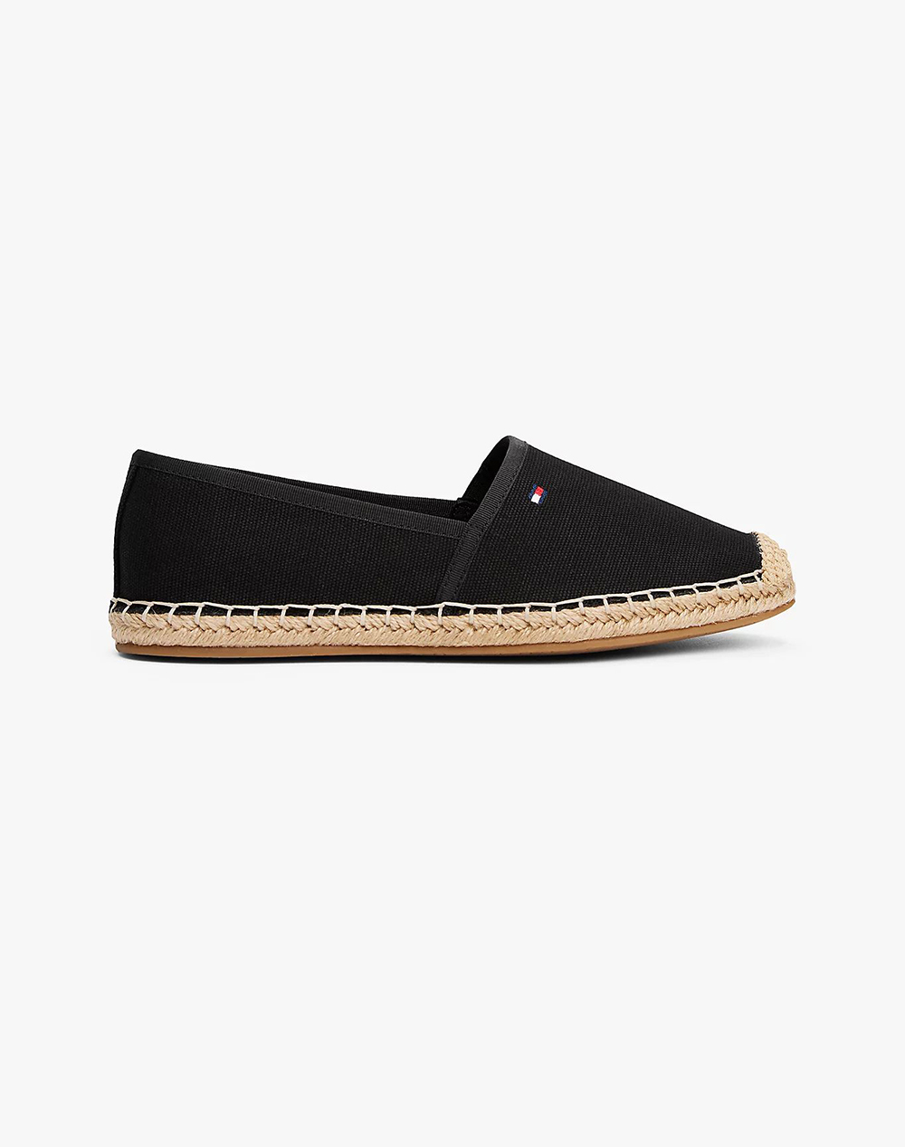 TOMMY HILFIGER FLAG CANVAS ESPADRILLE FW0FW08541-BDS Black