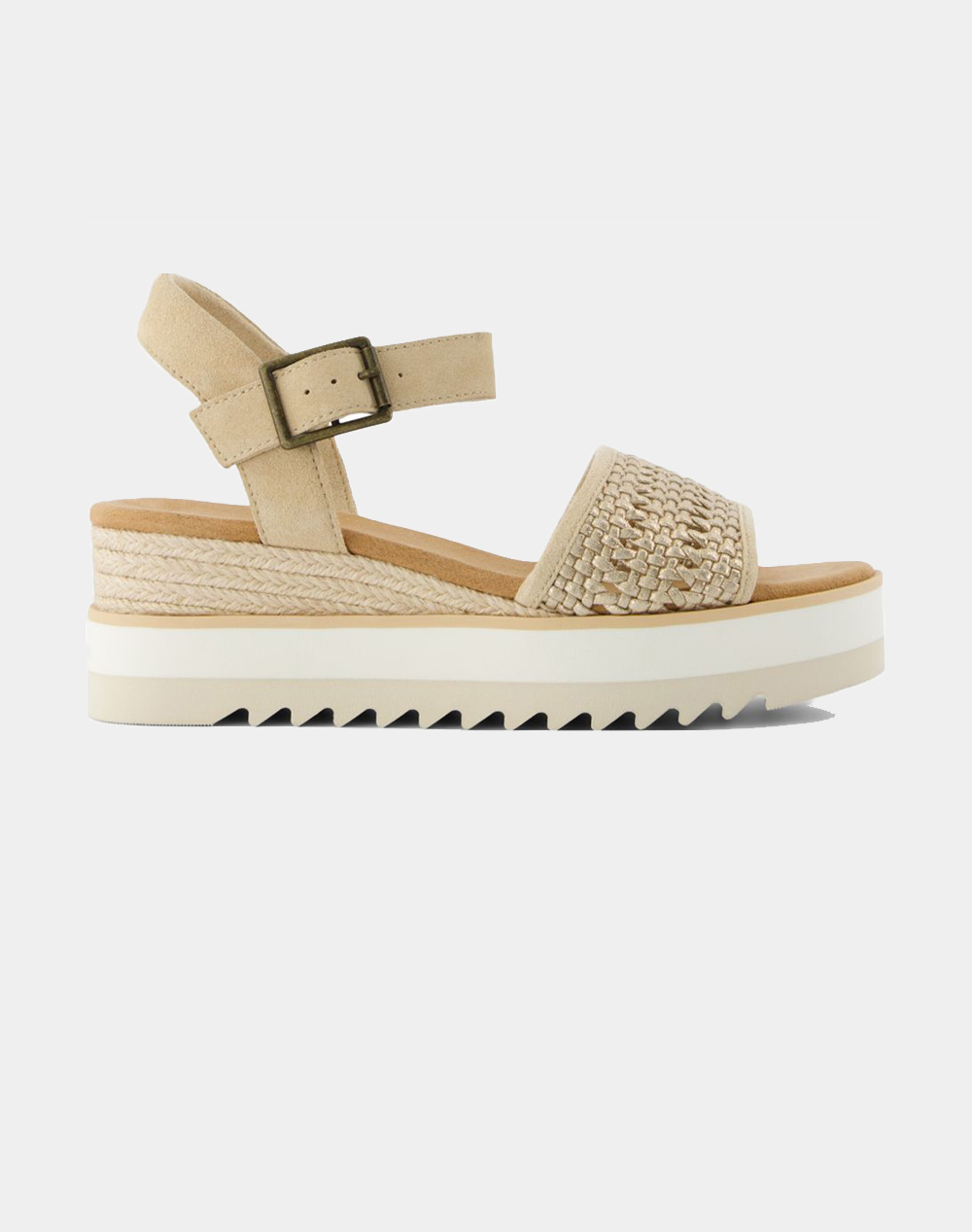 TOMS CHA MET LTHR BASKET WM DIANA SAND 10021959-GOLD Biege