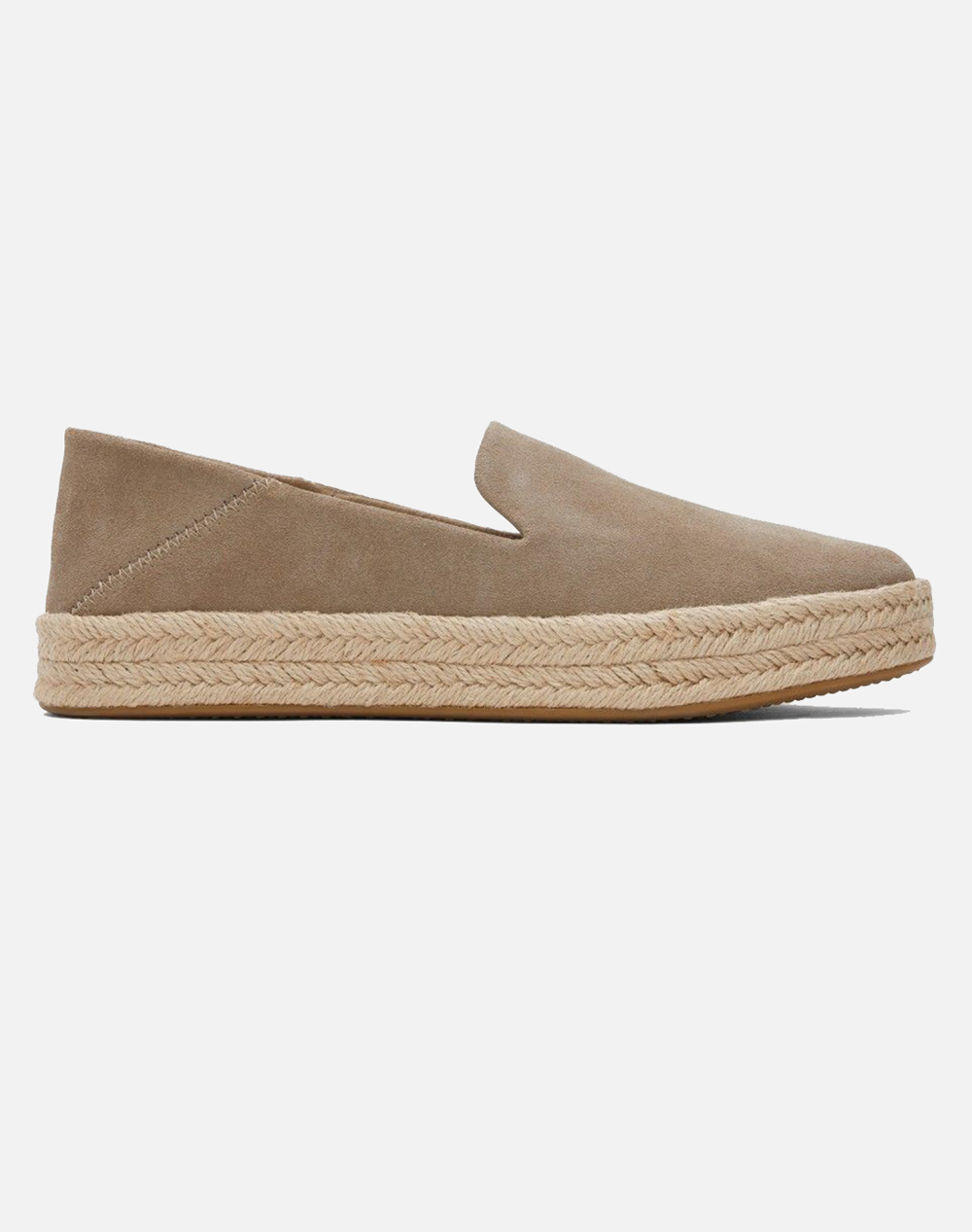 TOMS DUN SUEDE WM CAROLN ESP 10020711-NATURAL Biege