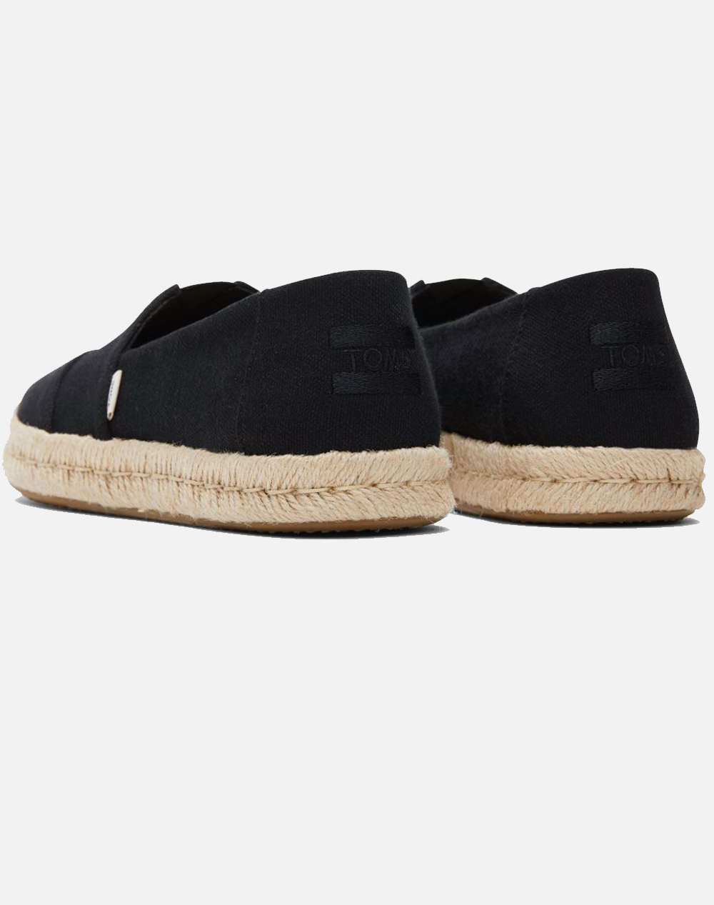 Toms Blk Rec Slubby Wm Alrope Esp 10020687-Black Black Γυναικεία παπούτσια Εσπαντριγιες Σανδαλια Politikos Shop Πολιτικός