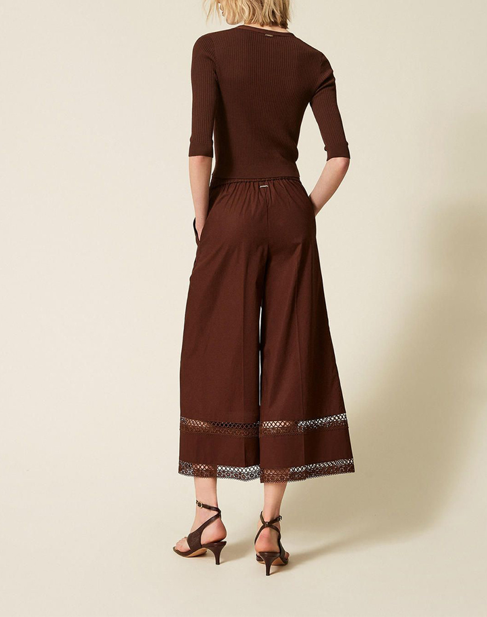 TWINSET ΠΑΝΤΕΛΟΝΙ 261TT2252-12110 Brown