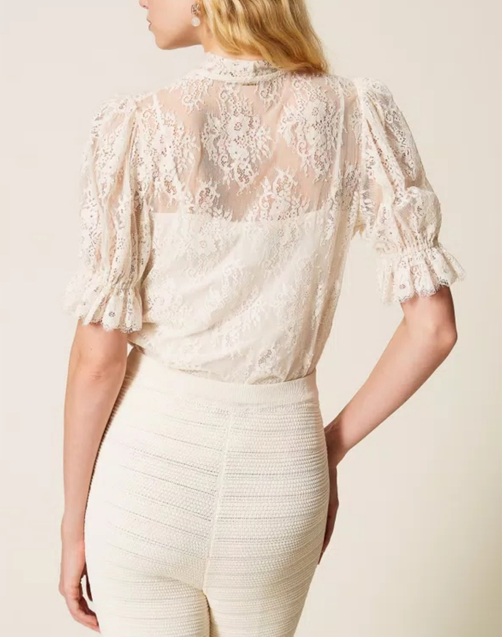 TWINSET ΠΟΥΚΑΜΙΣΟ 261TP2625-00059 Cream