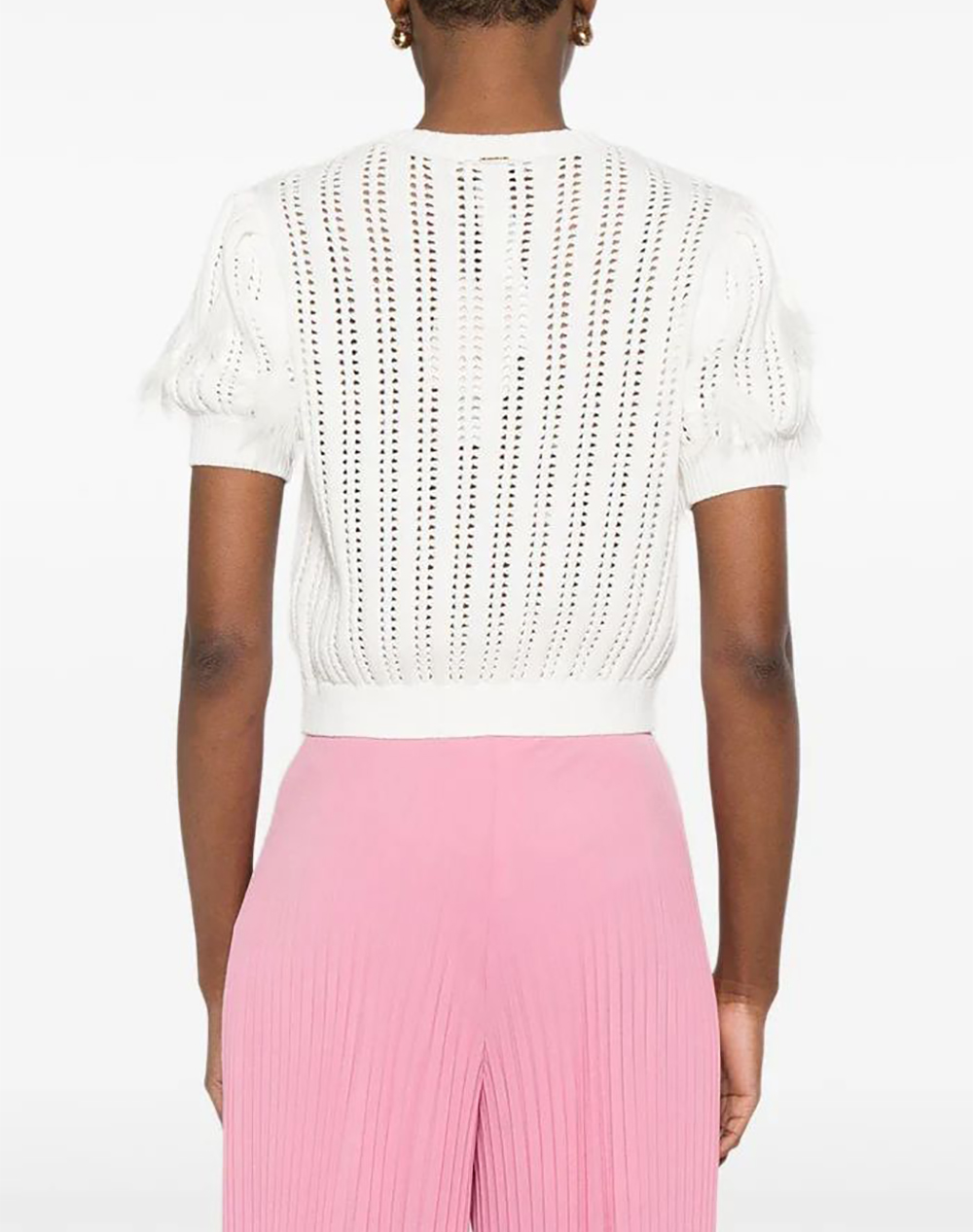 TWINSET ΠΛΕΚΤΟ 261TP3291-00059 White