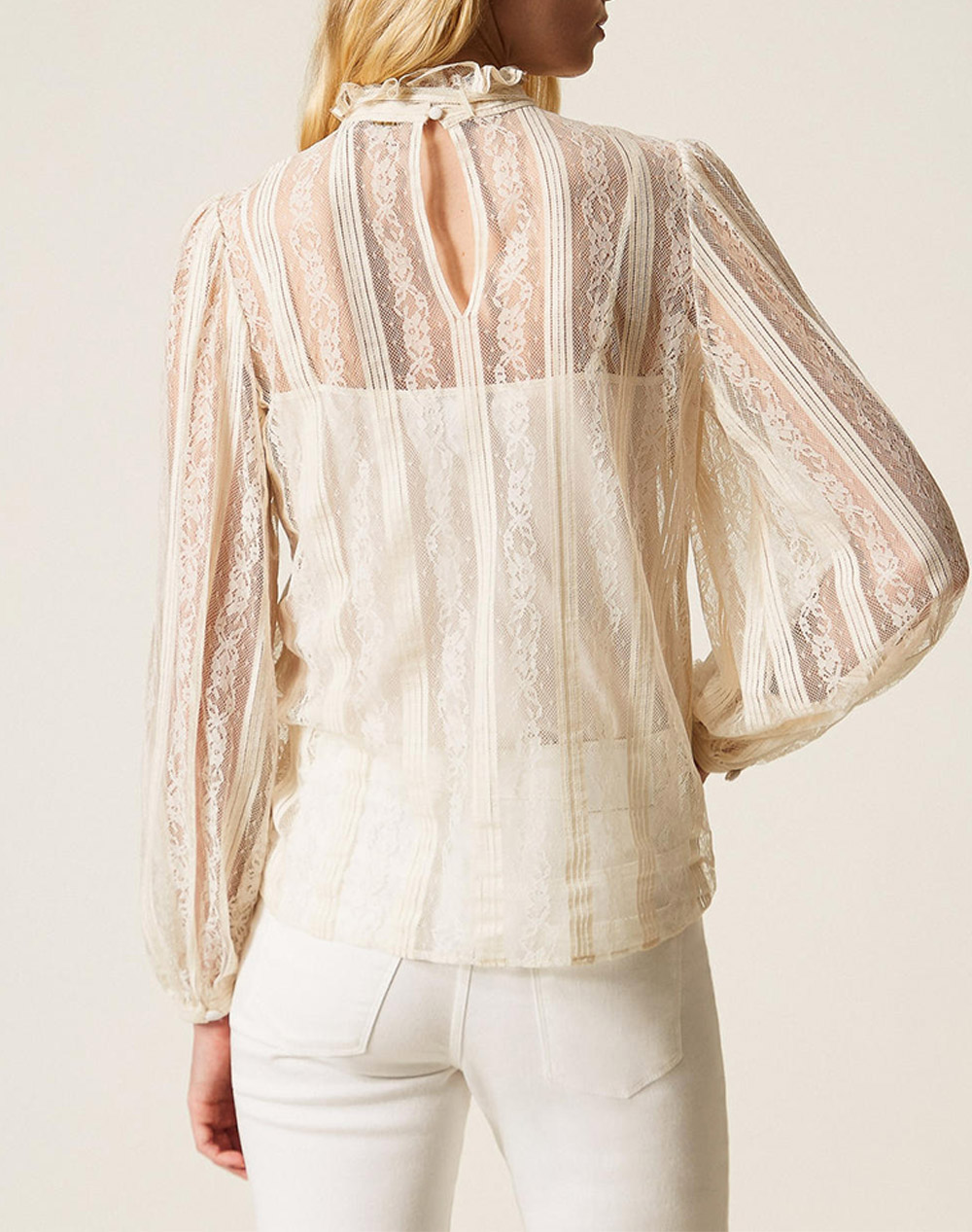 TWINSET ΜΠΛΟΥΖΑ 261TP2541-00059 Ecru